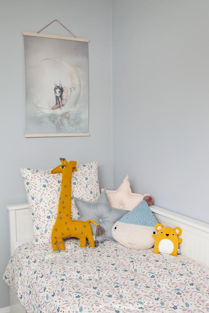 Single Bed with OYOY cushions