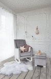 Baby Grey Nelli Rocker Velvet- True Grey