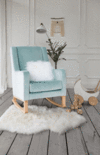Baby Grey Nelli Rocker Velvet - Minty Green