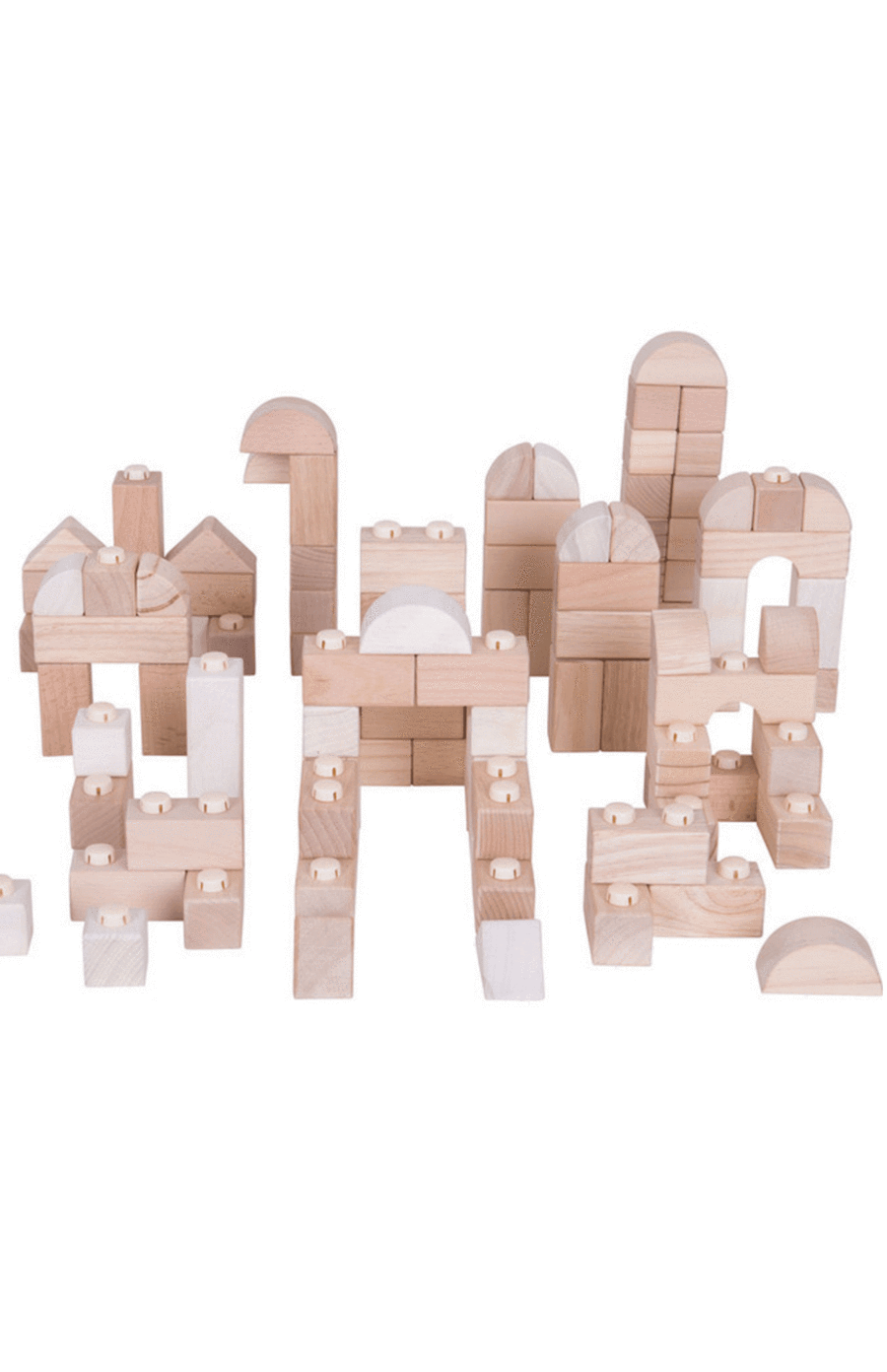 BigJigs Natural Click Blocks - 100pcs