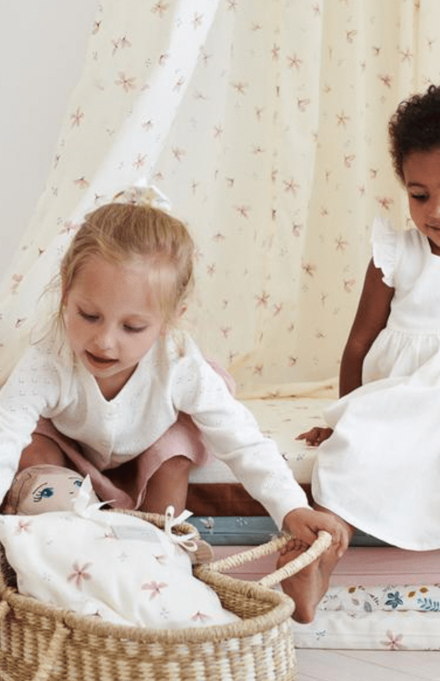 Cam Cam Copenhagen Dolls Bedding - Windflower Cream