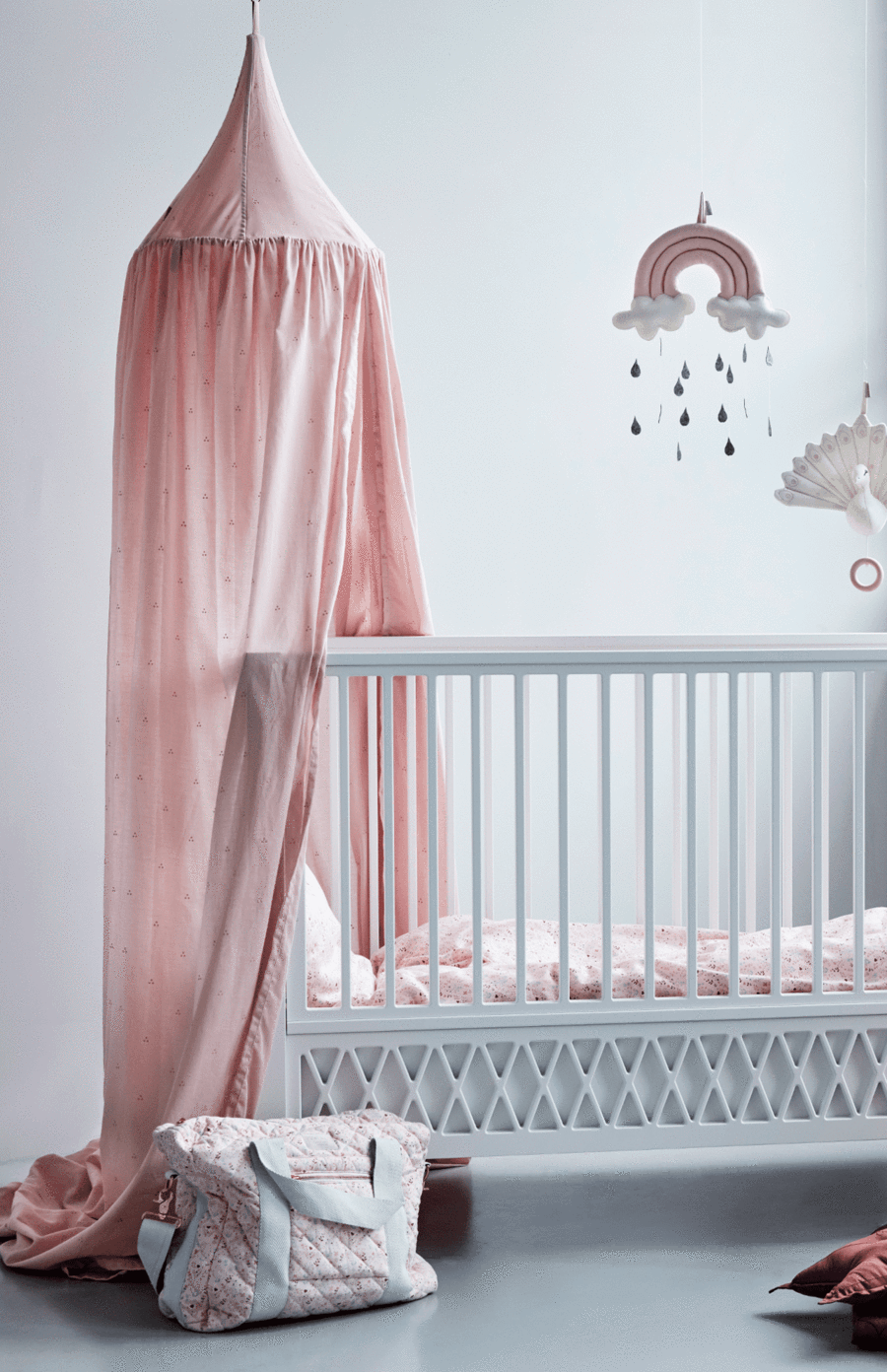 Cam Cam Copenhagen Bed Canopy - Dot Blossom Pink