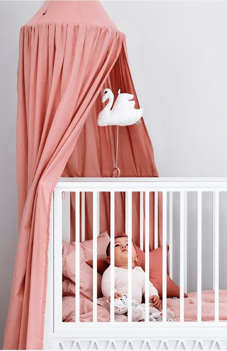 Cam Cam Harlequin Childs Cot Bed - White