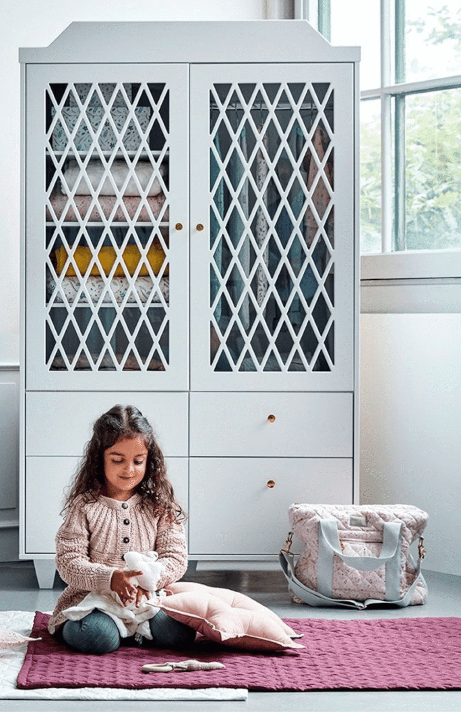 Cam Cam Copenhagen Harlequin Wardrobe - White