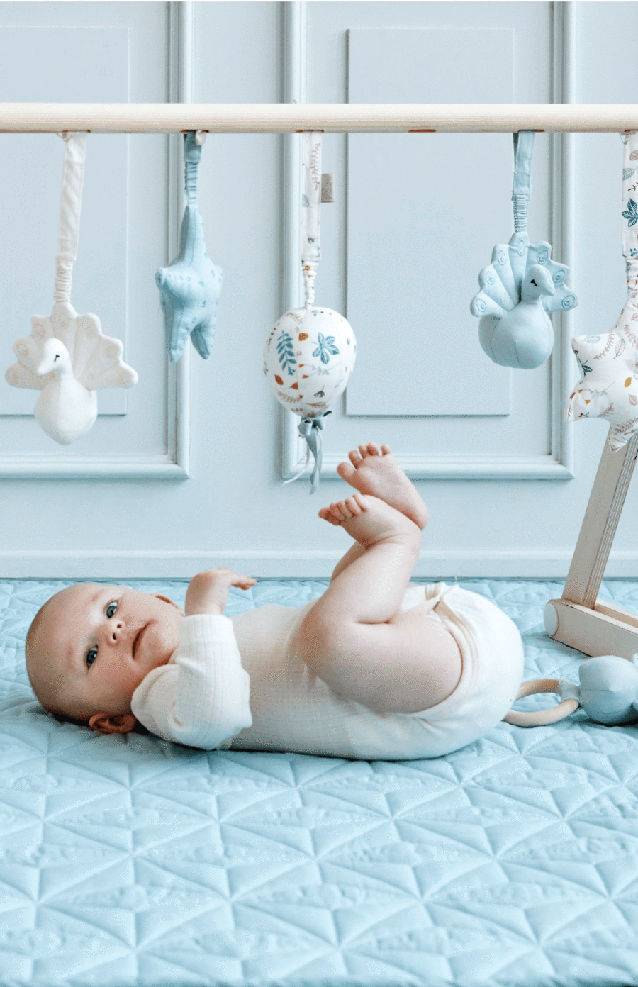 Cam Cam Copenhagen Baby Gym Peacock  - Blue Mist