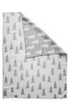 Fine Little Day Gran Woven Baby Blanket - Grey/White trim