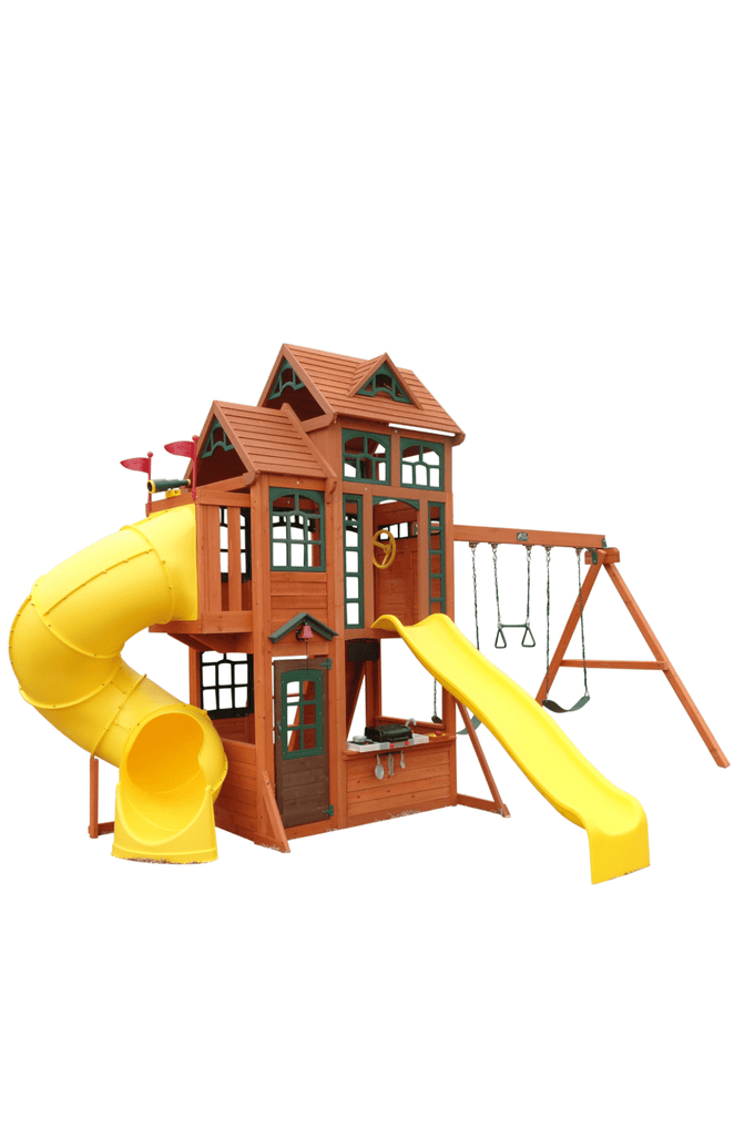KidKraft Wooden Swing & Play Set - Canyon Ridge