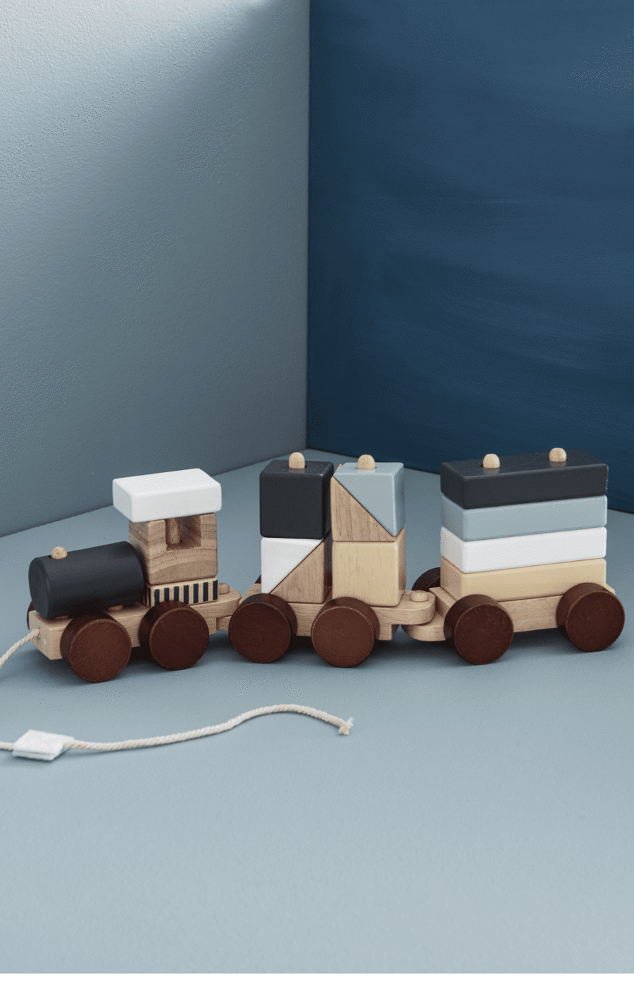 Kids Concept Block Train - Natural