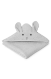 Liewood Augusta Rabbit Hooded Towel - Dumbo Grey