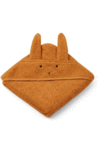 Liewood Albert Hooded Baby Towel - Rabbit Mustard