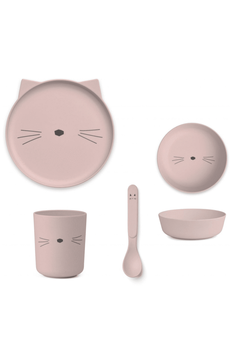 Liewood Bamboo dinner set 4 pcs - Cat