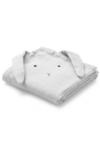 Liewood Hannah Cloth Muslins Rabbit Grey - Pack of 2