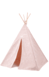 Nobodinoz Pheonix Teepee - White Bubble/Misty Pink