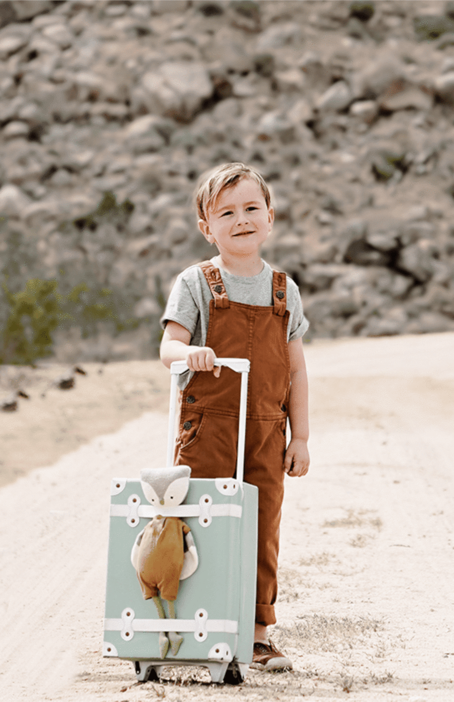 Olli Ella See-ya Suitcase - Mint