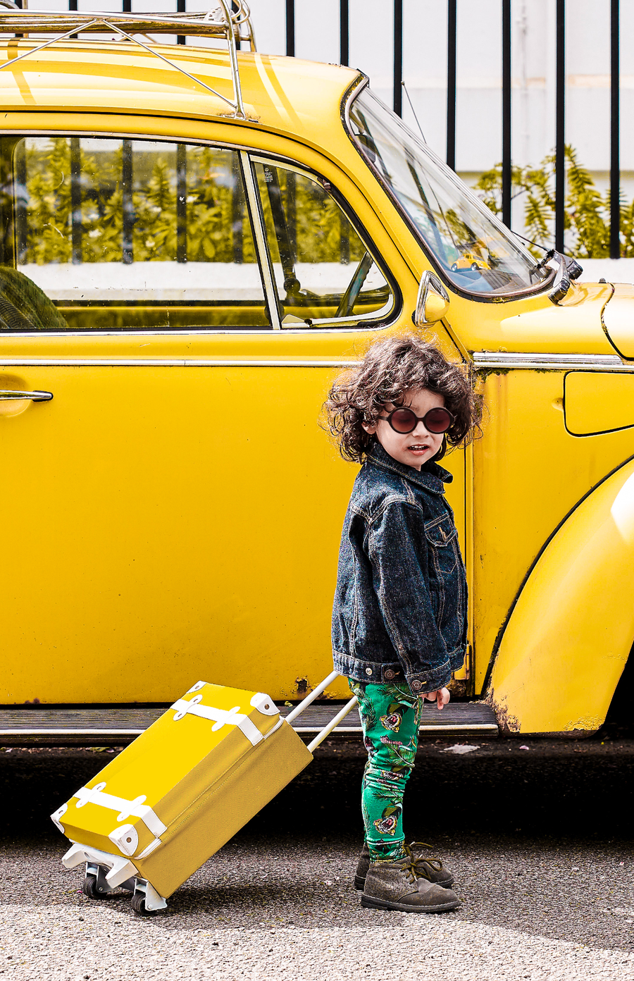 Olli Ella See-ya Suitcase - Mustard
