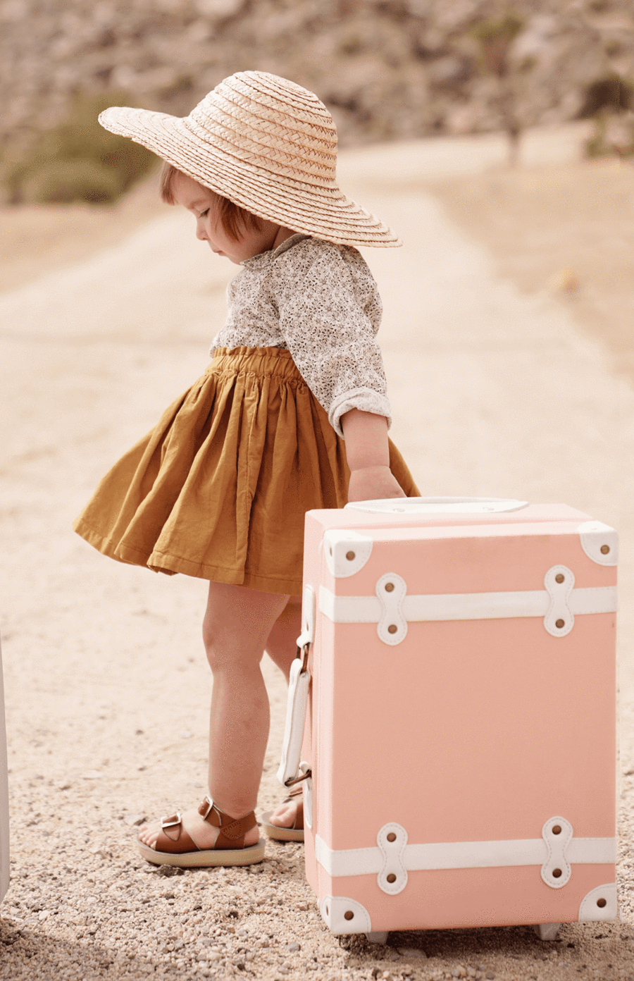 Olli Ella See-ya Suitcase - Rose