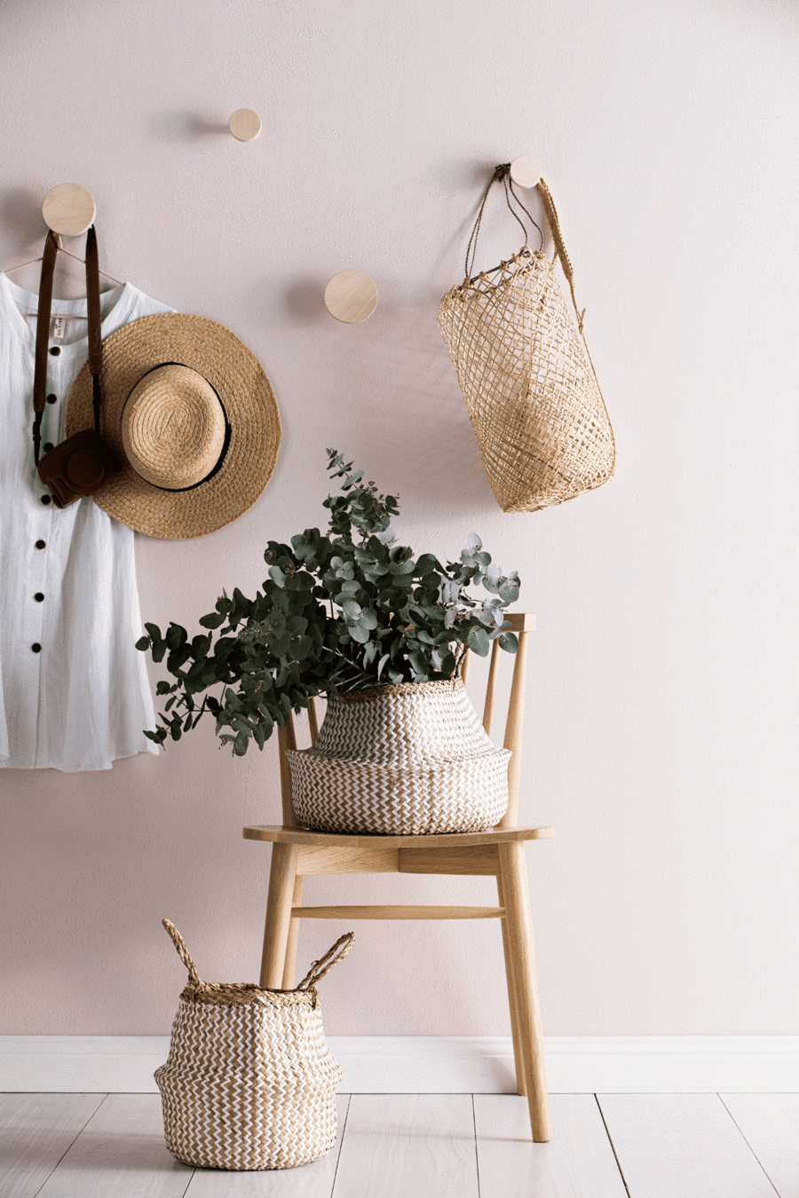 Olli Ella Belly Zig Zag Basket - Small