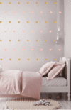 PÖM le Bonhomme Heart Wall Stickers - Blush Pink & Gold