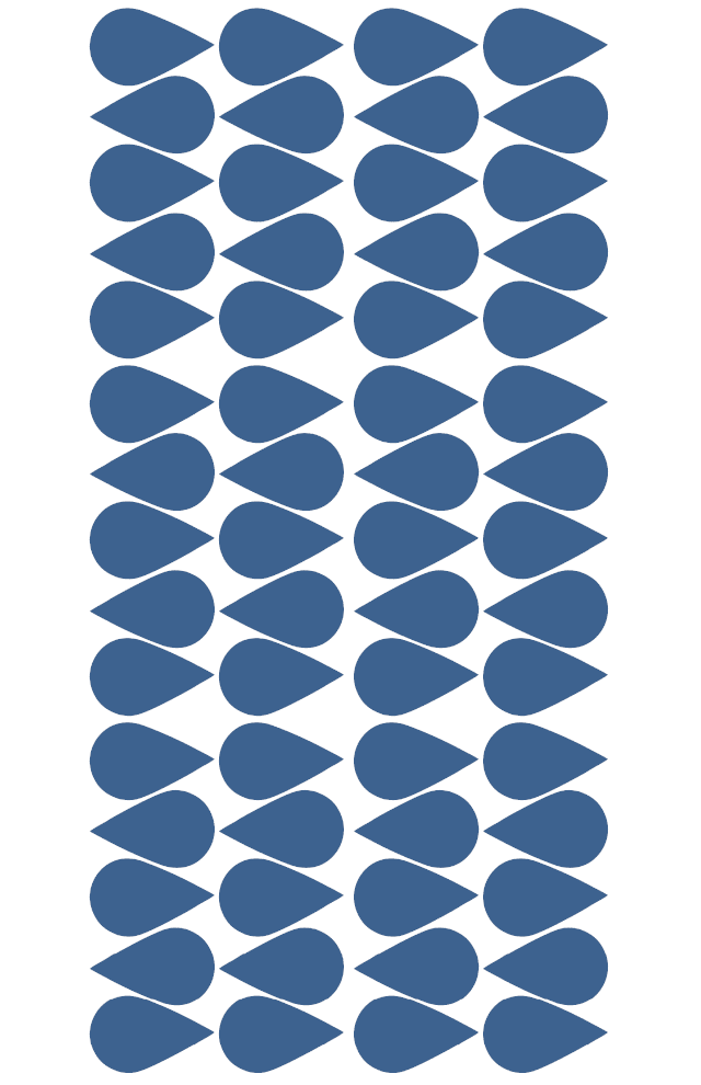 PÖM le Bonhomme Drops Wall Stickers - Blue
