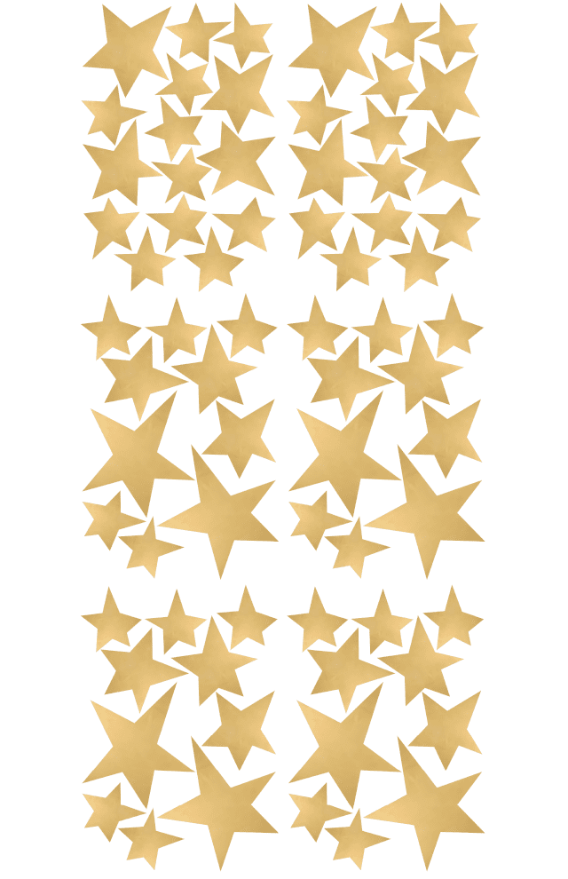 PÖM le Bonhomme Star Wall Stickers - Gold