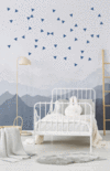 PÖM le Bonhomme Triangle Wall Stickers - Blue