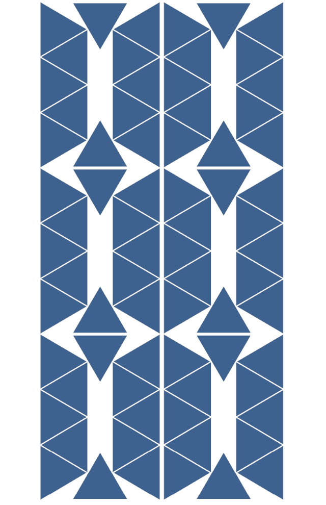 PÖM le Bonhomme Triangle Wall Stickers - Blue