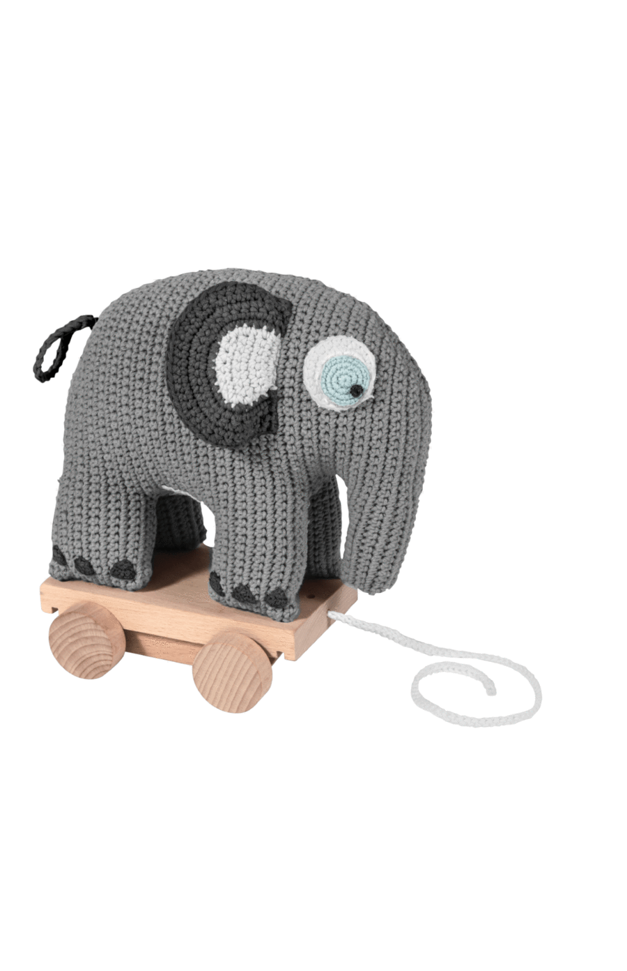 Sebra Crocheted Pull Along Fanto The Elephant