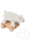 Sebra Crocheted Pull Along Polar Bear