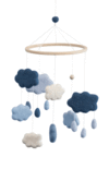 Sebra Felted Clouds Mobile - Royal Blue