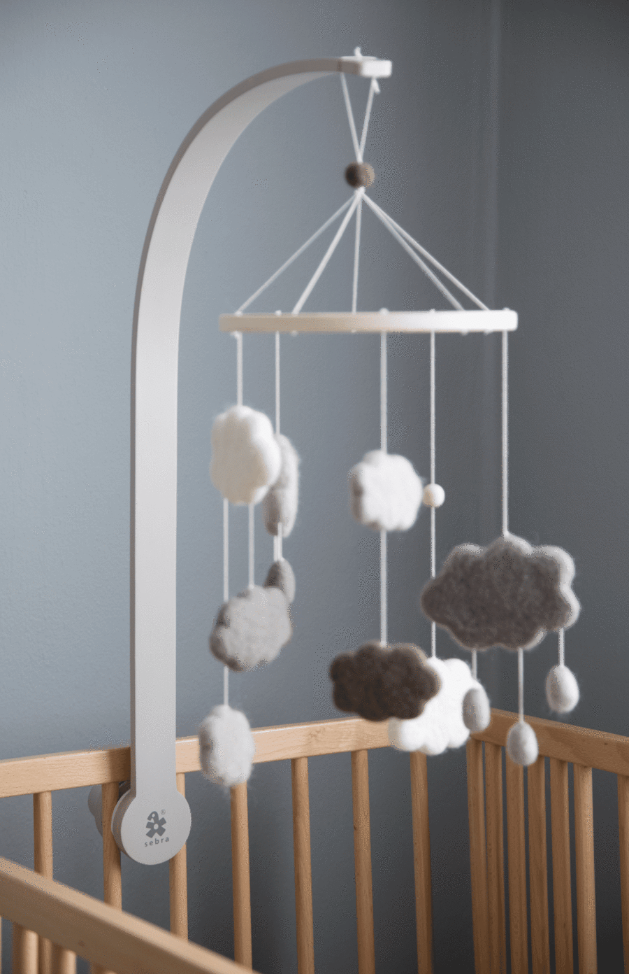 Sebra Wooden Mobile Holder Grey