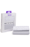Snuz Crib Fitted Sheets (2 Pack) - Wave Monochrome