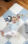 TMN Puzzle Playmat - Sky Blue/Grey/White