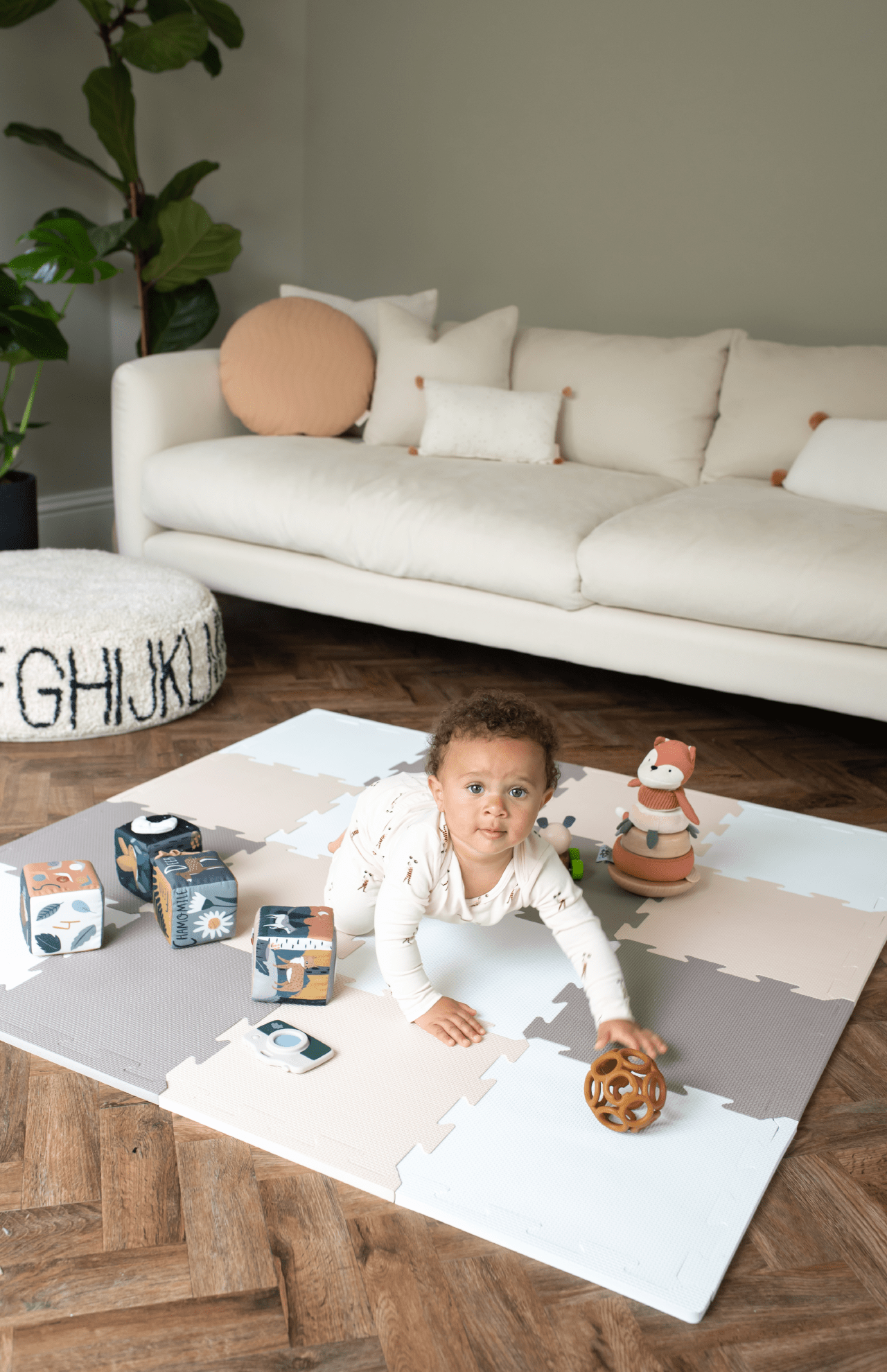 The Modern Nursery Puzzle Playmat - Sand