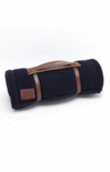 The Little Green Sheep Organic Knitted Fleece Baby Blanket - Midnight