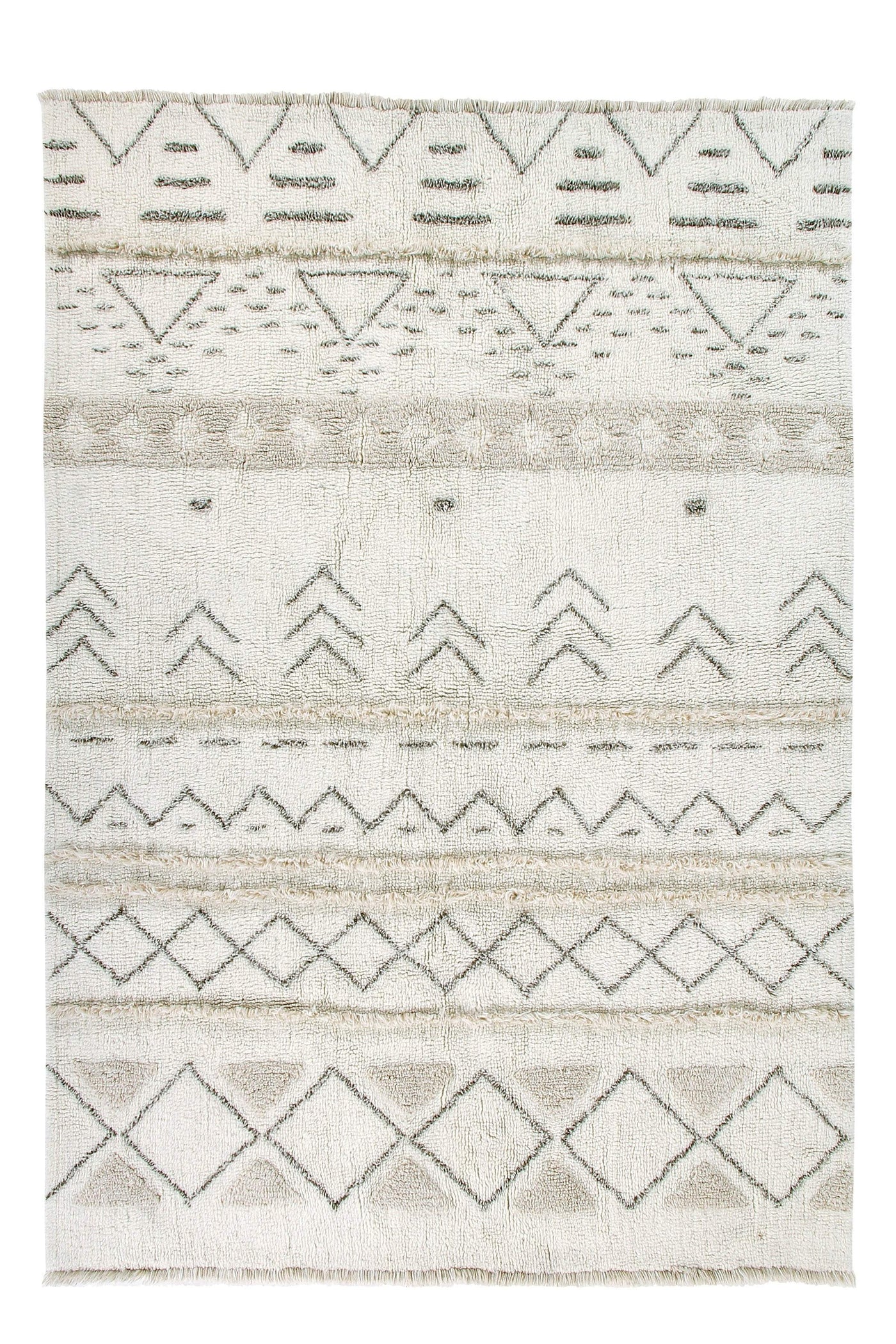 Lorena Canals Woolable Rug Lakota Day - Cream & Grey