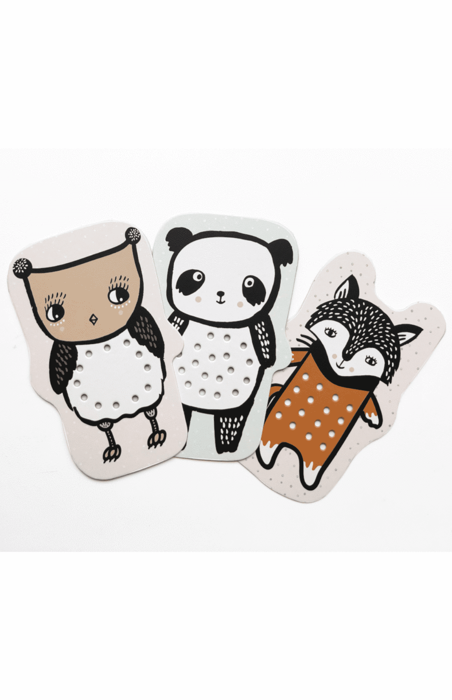Wee Gallery Lacing Cards - Baby Animals