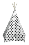 Wildfire Teepees - Cross Print Teepee with White Trim