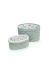 Cam Cam Copenhagen Quilted Storage Basket Set of 2 - Misty Green