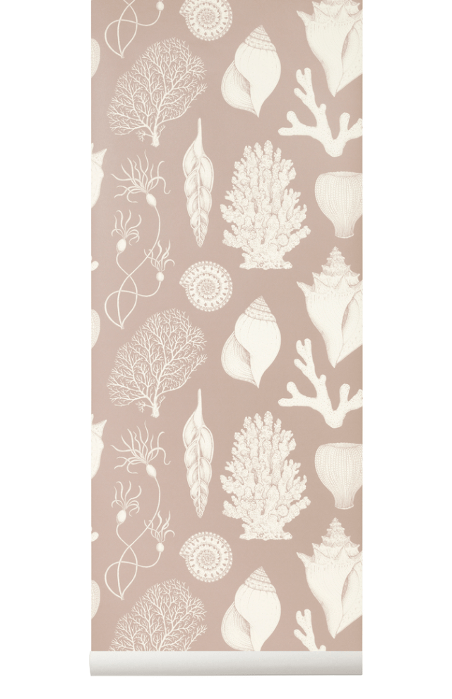 ferm LIVING Katie Scott Wallpaper - Shells Rose