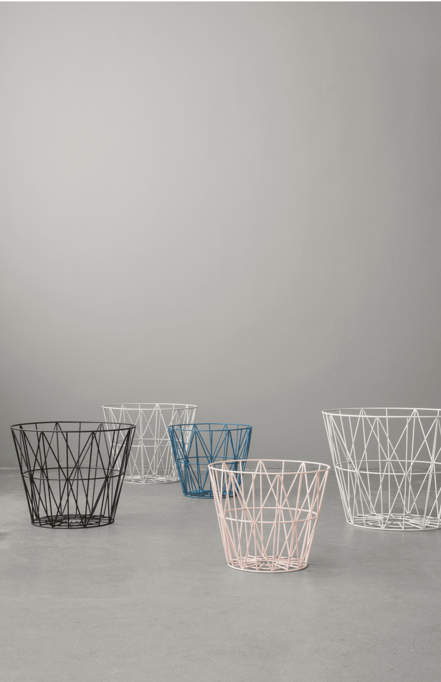 ferm LIVING Wire Basket - Grey