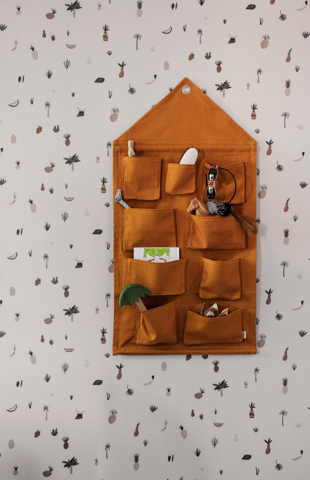 ferm LIVING House Wall Storage - Mustard