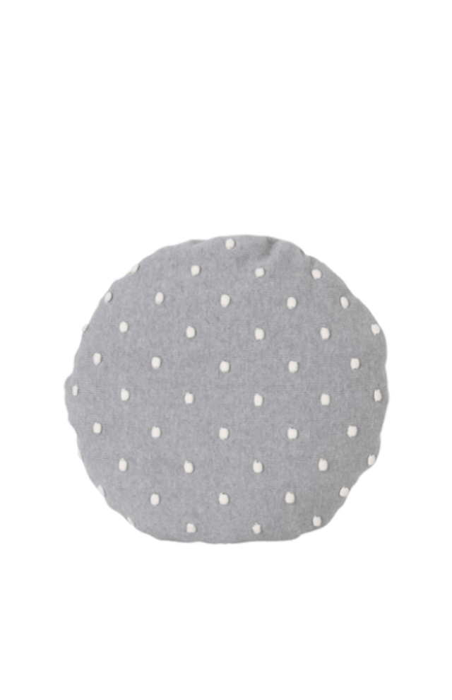 ferm LIVING Popcorn Round Cushion - Grey