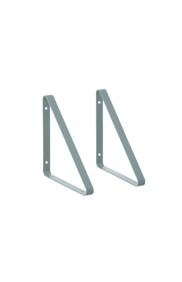 ferm LIVING Shelf Hangers (Set of Two)- Dusty Blue