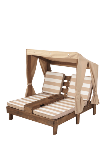 KidKraft Double Chaise Lounge - Oatmeal