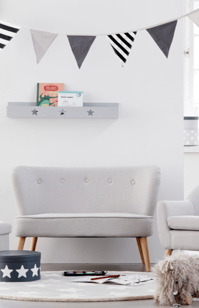 Kids Concept Star Bookshelf - Grey