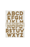 Meri Meri Gold Glitter Alphabet Stickers