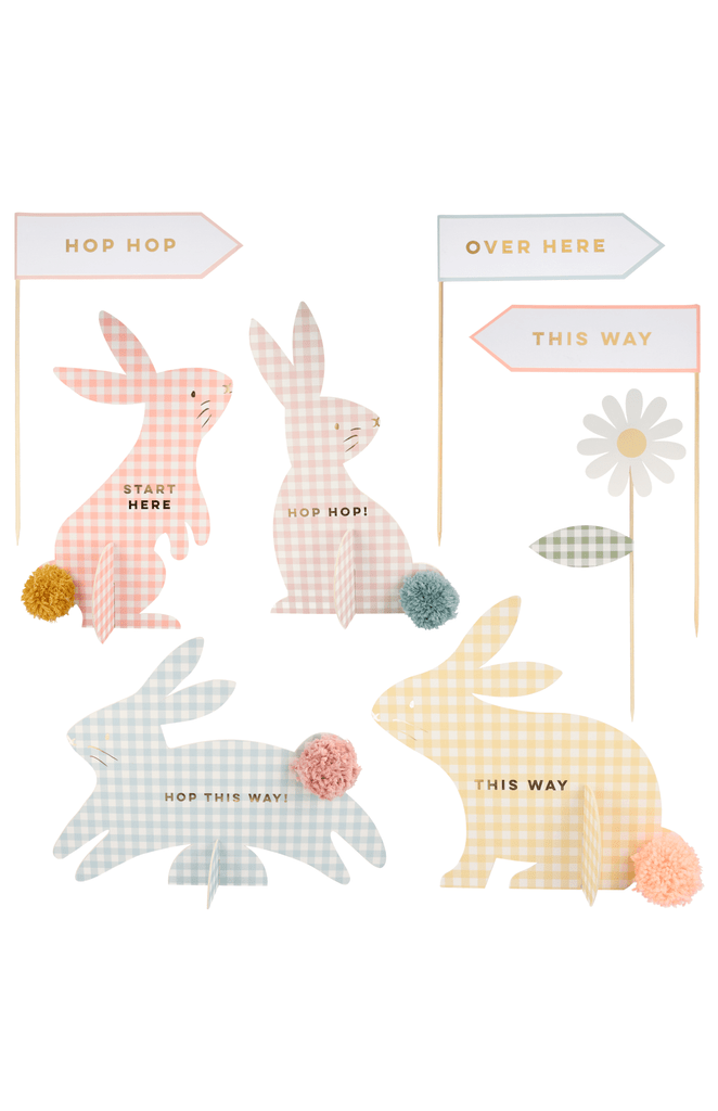 Meri Meri Easter Egg Hunt Kit - Gingham Bunnies