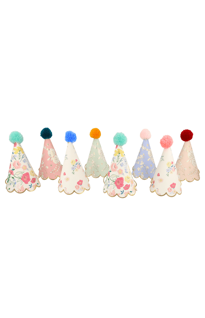 Meri Meri Party Hats - English Garden Set of 8