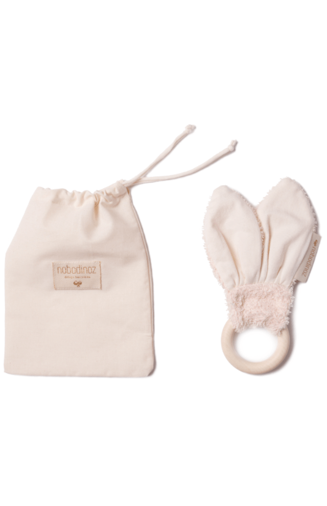 Nobodinoz Bunny Teething Ring - Pink