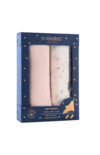 Nobodinoz Butterfly Muslin Swaddle Pack of 2 - Pink